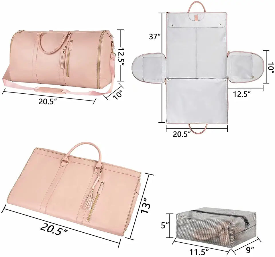 Garment Duffel Bag Pink